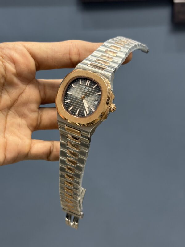 NEW COLLECTION ROSE TWO TONE WITH GREY DIAL AUTOMATIC WATCH