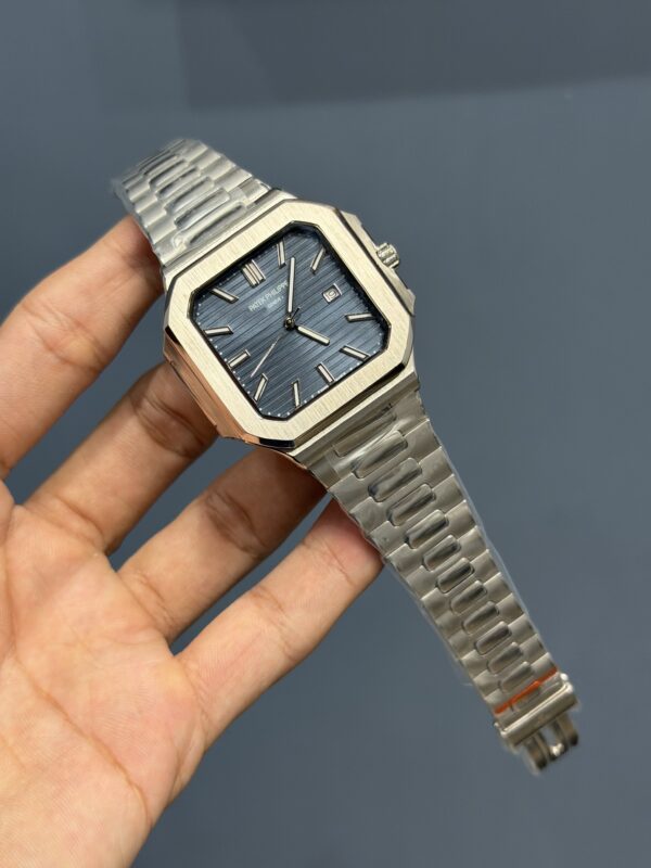 NEW COLLECTION SILVER WITH BLUE DIAL QUARTZ WATCH