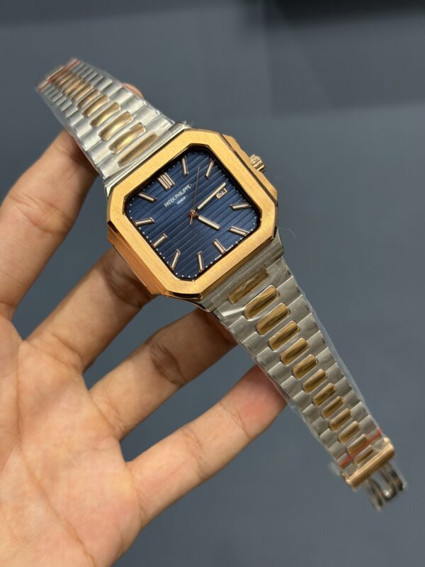 NEW COLLECTION ROSE TWO TONE WITH BLUE DIAL QUARTZ WATCH