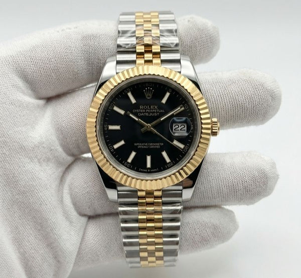 Luxury Two-Tone Datejust-Style Automatic Watch