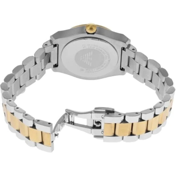 Emporio Armani Women’s Quartz Two-Tone Stainless Steel Mother Of Pearl Dial 32mm Watch AR11559