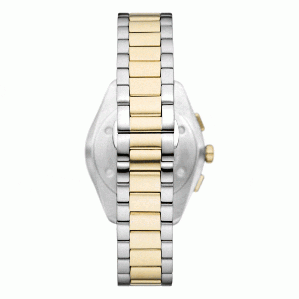 Emporio Armani Men’s Quartz Two Tone Stainless Steel Cream Dial 43mm Watch AR11605