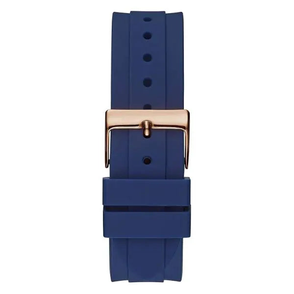 Guess Women’s Quartz Blue Silicone Strap White Dial 38mm Watch GW0315L2