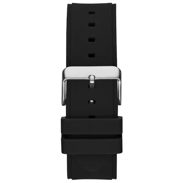 Guess Men’s Quartz Black Silicone Strap Black Dial 46mm Watch GW0417G3