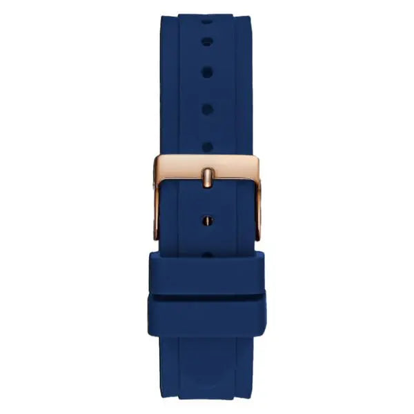 Guess Women’s Quartz Blue Silicone Strap Silver Dial 37mm Watch GW0113L3