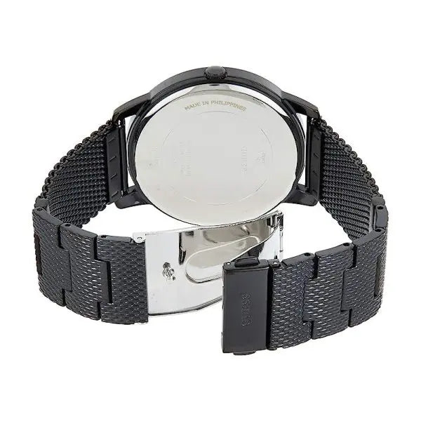 Guess Men’s Quartz Black Stainless Steel Black Dial 44mm Watch W1263G3