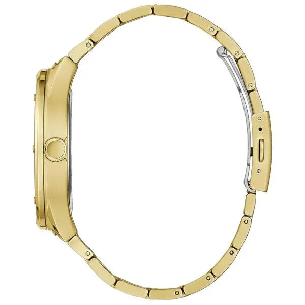 Guess Men’s Quartz Gold Stainless Steel Black Dial 44mm Watch GW0427G2