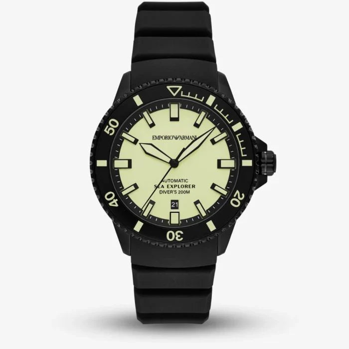 Emporio Armani automatic  Men’s  Sea Explorer Black Watch AR60085