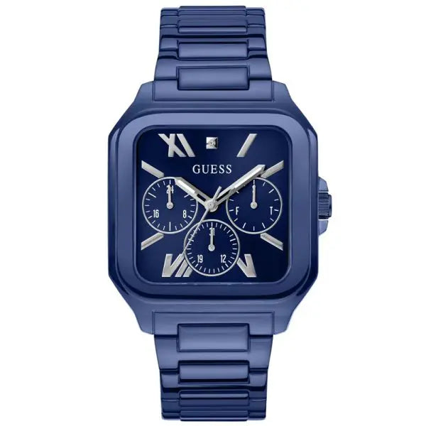 Guess Men’s Quartz Blue Stainless Steel Blue Dial 42mm Watch GW0631G3