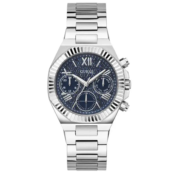 Guess Women’s Quartz Silver Stainless Steel Blue Dial 38mm Watch GW0769L1