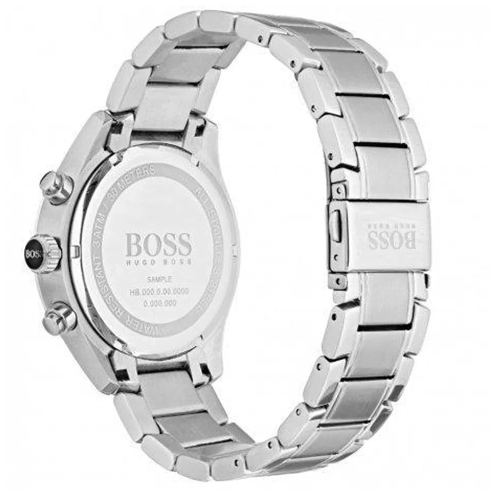 Hugo Boss Men’s Chronograph Quartz Stainless Steel Blue Dial 44mm Watch 1513478