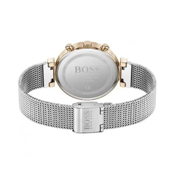 Hugo Boss Women’s Quartz Stainless Steel Silver Dial 36 Watch 1502551