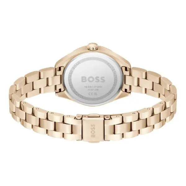 Hugo Boss Women’s Quartz Rose Gold Stainless Steel Sage Red Dial 32mm Watch 1502728