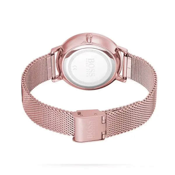 Hugo Boss Women’s Quartz Rose Gold Stainless Steel Rose Gold Dial 35mm Watch 1502519