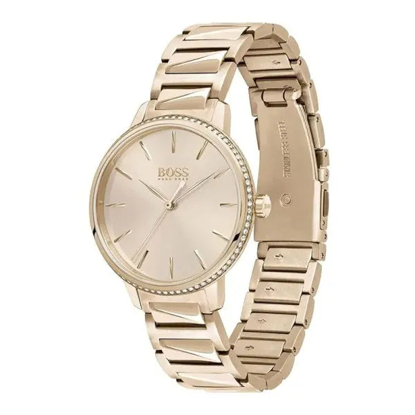Hugo Boss Women’s Quartz Rose Gold Stainless Steel Rose Gold Dial 34mm Watch 1502540