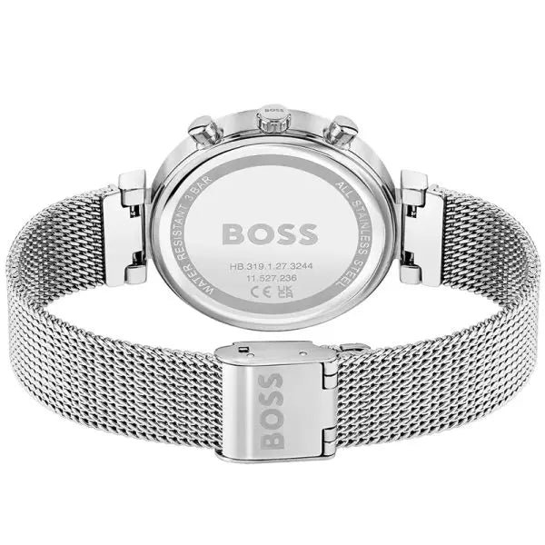 Hugo Boss Women’s Quartz Silver Stainless Steel Beige Dial 36mm Watch 1502625