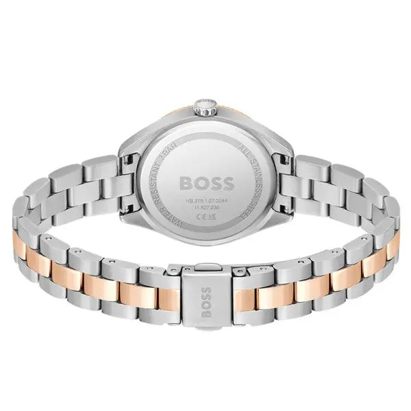 Hugo Boss Women’s Quartz Two-tone Stainless Steel Silver Dial 32mm Watch 1502727