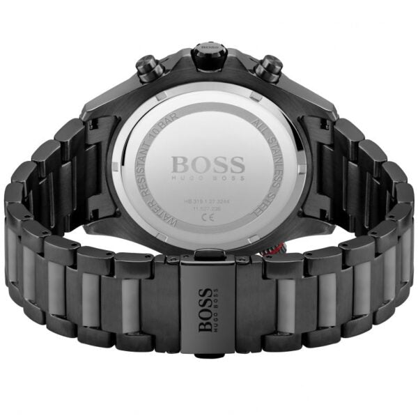 Hugo Boss Men’s Chronograph Quartz Stainless Steel Black Dial 46mm Watch 1513825