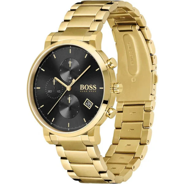 Hugo Boss Men’s Chronograph Quartz Stainless Steel Black Dial 43mm Watch 1513781