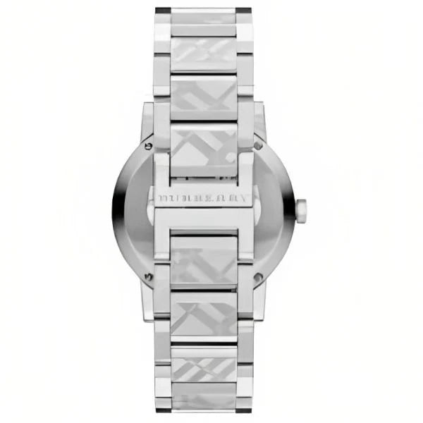 Burberry Men’s Swiss Made Stainless Steel Silver Dial 38mm Watch BU9037