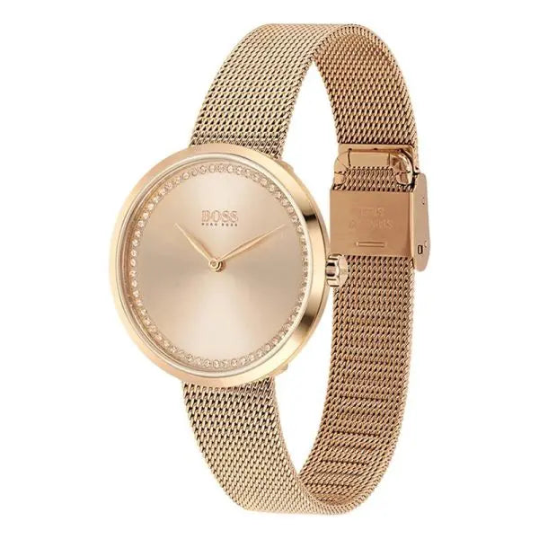 Hugo Boss Women’s Quartz Rose Gold Stainless Steel Rose Gold Dial 36mm Watch 1502548