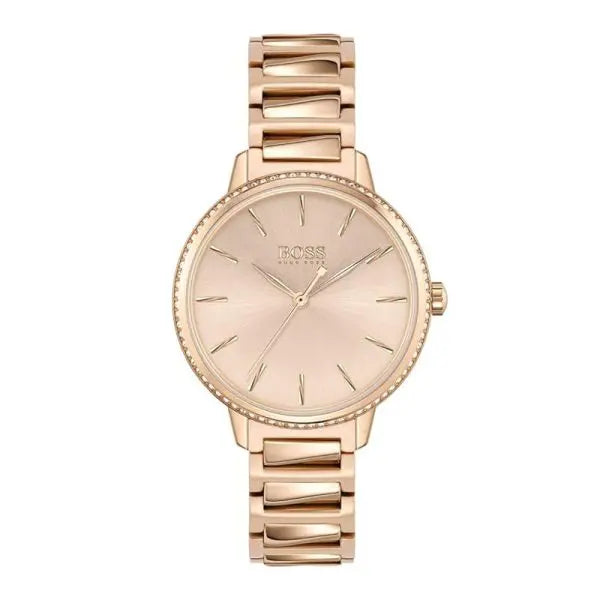Hugo Boss Women’s Quartz Gold Stainless Steel Gold Dial 34mm Watch 1502541