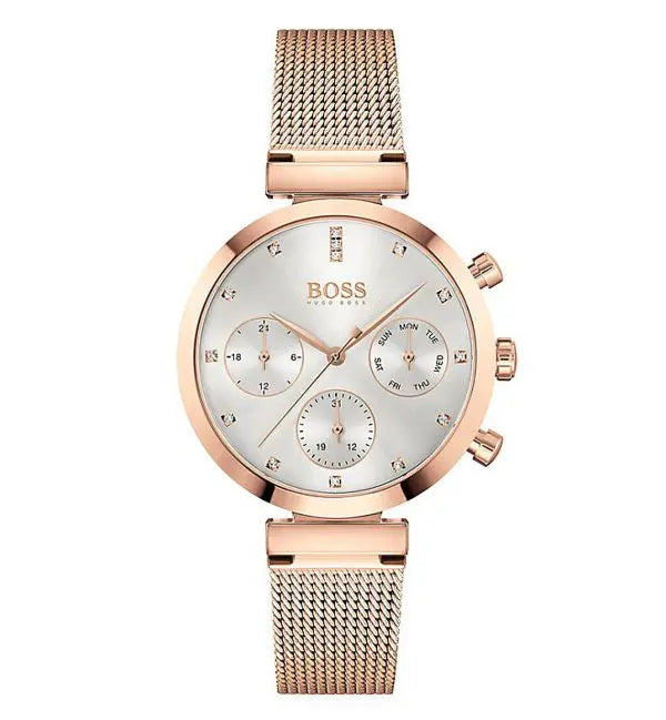 Hugo Boss Women’s Quartz Stainless Steel Silver Dial 36mm Watch 1502553