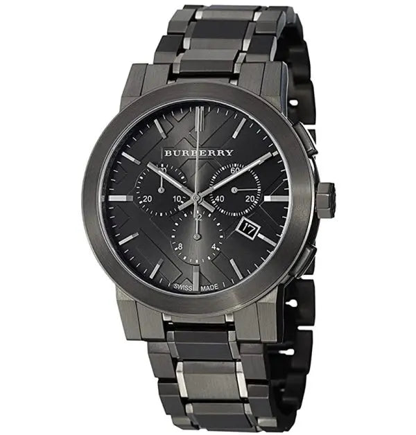 Burberry Men’s Swiss Made Stainless Steel Gray 42mm Watch BU9354