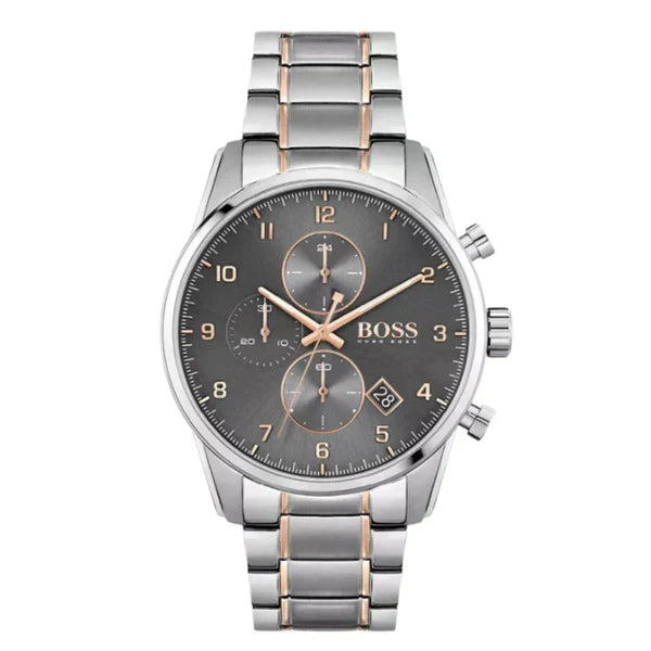 Hugo Boss Men’s Chronograph Analogue Quartz Stainless Steel Strap 44mm Watch 1513789