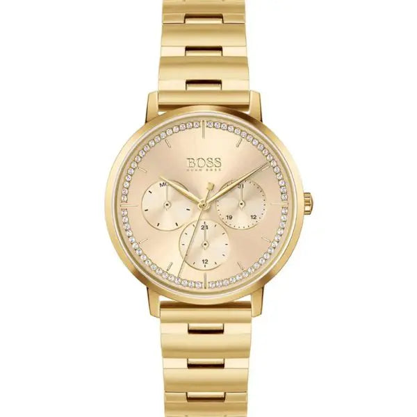 Hugo Boss Women’s Quartz Gold Stainless Steel Gold Dial 36mm Watch 1502572
