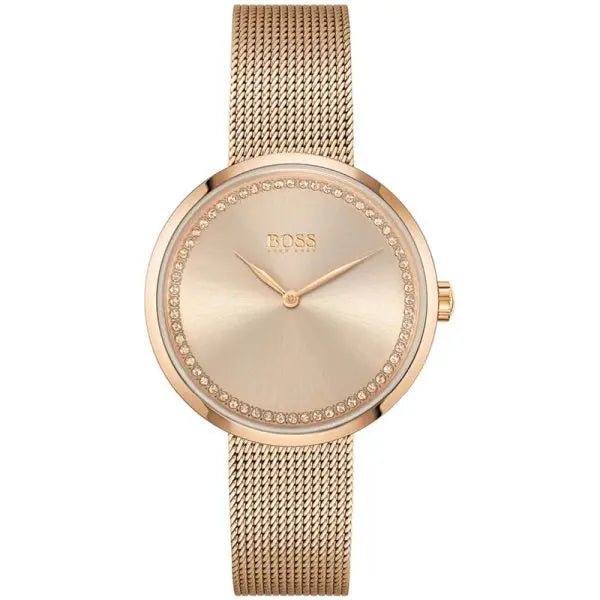 Hugo Boss Women’s Quartz Rose Gold Stainless Steel Rose Gold Dial 36mm Watch 1502548