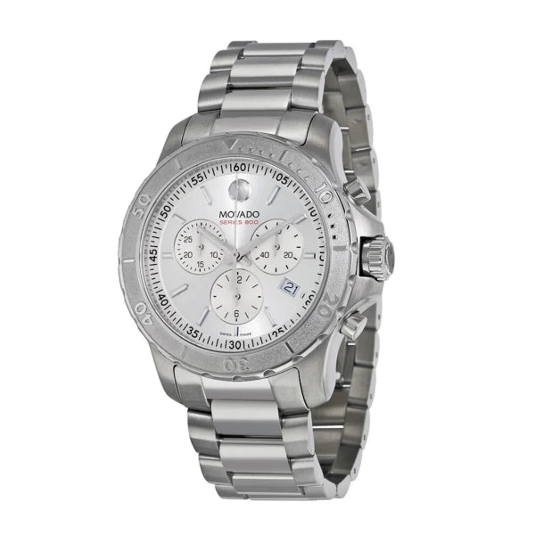 Movado Men’s Quartz Swiss Made Silver Stainless Steel Silver Dial 42mm Watch 2600111