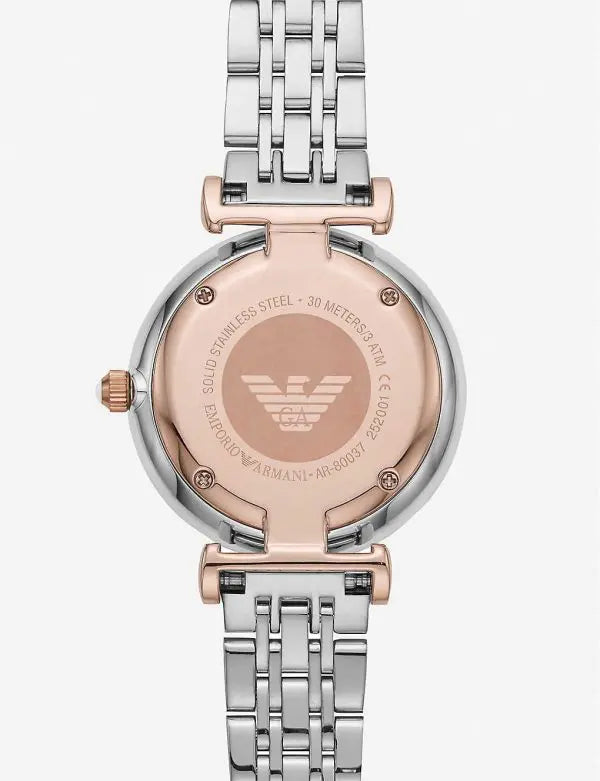 Emporio Armani Women’s Stainless Steel Mother of Pearl Dial 32mm Watch AR80037