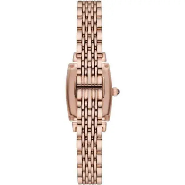 Emporio Armani Women’s Quartz Stainless Steel Brown Crystal Pave Dial 26mm Watch AR11407