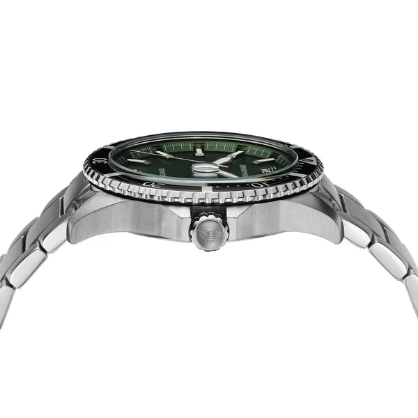 Emporio Armani Men’s Quartz Stainless Steel Green Dial 42mm Watch AR11338