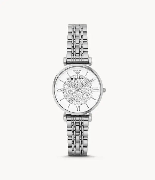 Emporio Armani Women’s Quartz Stainless Steel White 32mm Watch AR1925