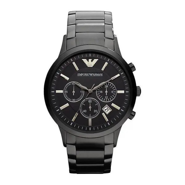 Emporio Armani Men’s Quartz Stainless Steel Black Dial 43mm Watch AR2453