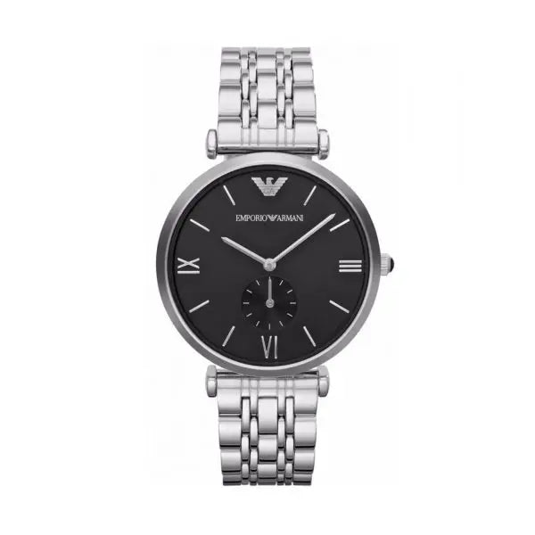 Emporio Armani Men’s Stainless Steel Black Dial 40mm Watch AR1676