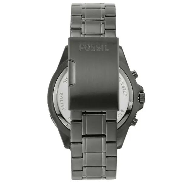 Fossil Men’s Chronograph Quartz Grey Stainless Steel Grey Dial 44mm Watch FS5621