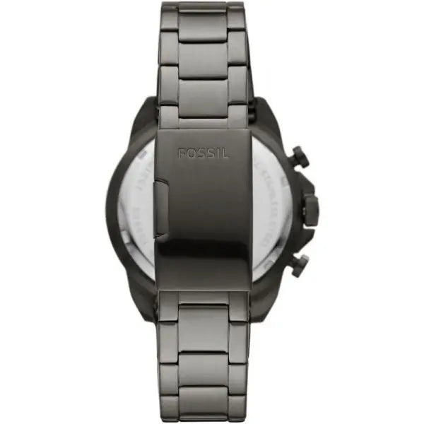Fossil Men’s Quartz Grey Stainless Steel Black Dial 44mm Watch FS5852