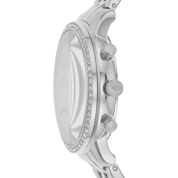 Fossil Women’s Quartz Silver Stainless Steel Silver Dial 36mm Watch ES5217