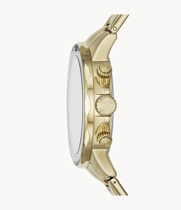 Fossil Men’s Chronograph Quartz Gold Stainless Steel Green Dial 45mm Watch BQ2493