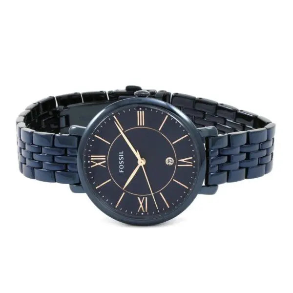 Fossil Women’s Quartz Blue Stainless Steel Blue Dial 36mm Watch ES4094