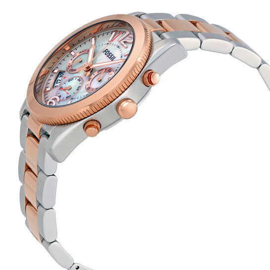 Fossil Women’s Quartz Stainless Steel Mother Of Pearl Dial 39mm Watch ES4135