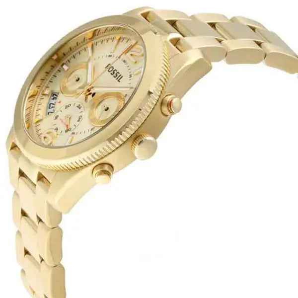 Fossil Women’s Quartz Gold Stainless Steel Gold Dial 40mm Watch ES3884
