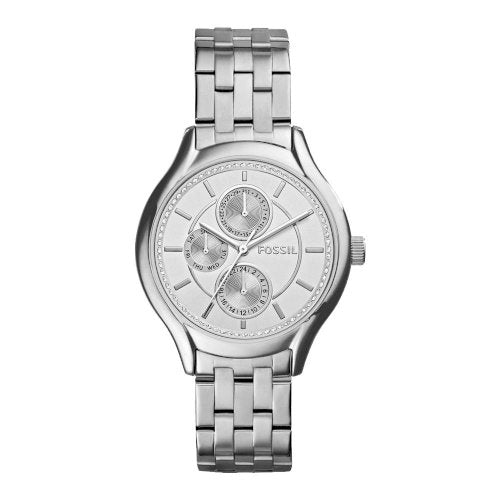 Fossil Women’s Quartz Stainless Steel Silver Dial 39mm Watch BQ1580