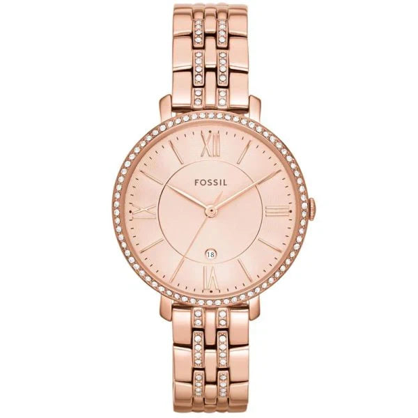 Fossil Women’s Quartz Stainless Steel Rose Gold Dial 36mm Watch ES3546