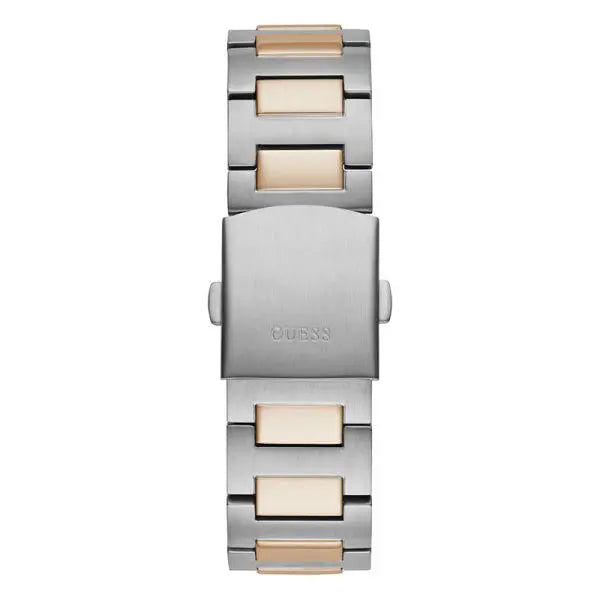Guess Men’s Quartz Two Tone Stainless Steel Blue Dial 42mm Watch GW0572G4