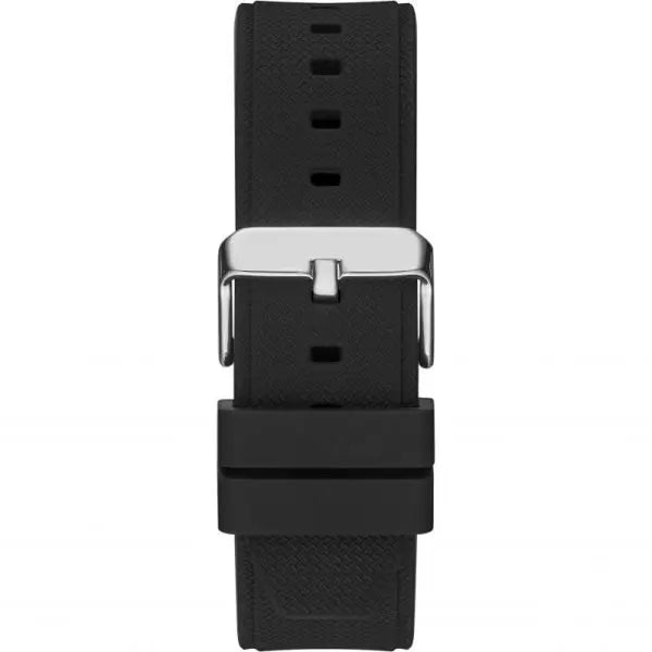 Guess Men’s Quartz Black Silicone Strap Black Dial 46mm Watch GW0334G1