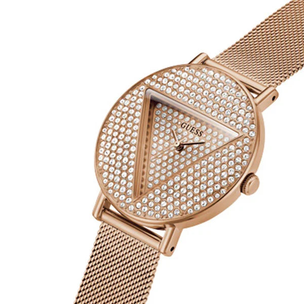 Guess Women’s Quartz Rose Gold Stainless Steel Rose Gold Dial 36mm Watch GW0477L3
